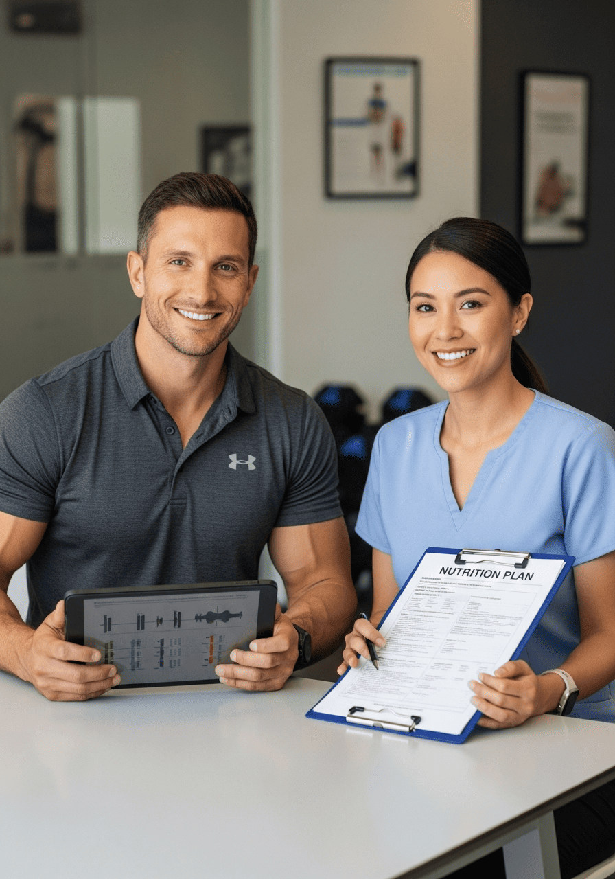 Поддержка фитнес тренера